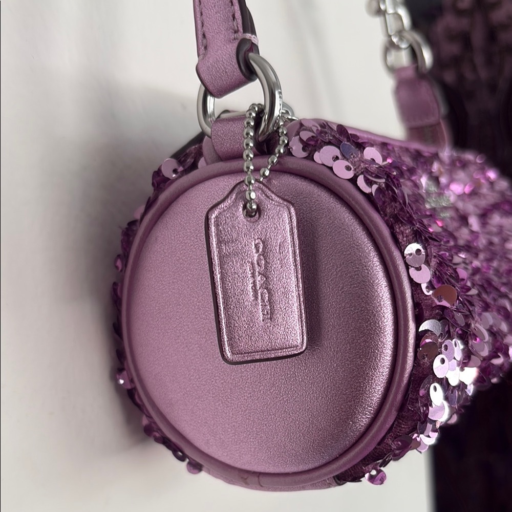 Coach Lilac/Silver Nolita Barrel Bag - Picture 3 of 7